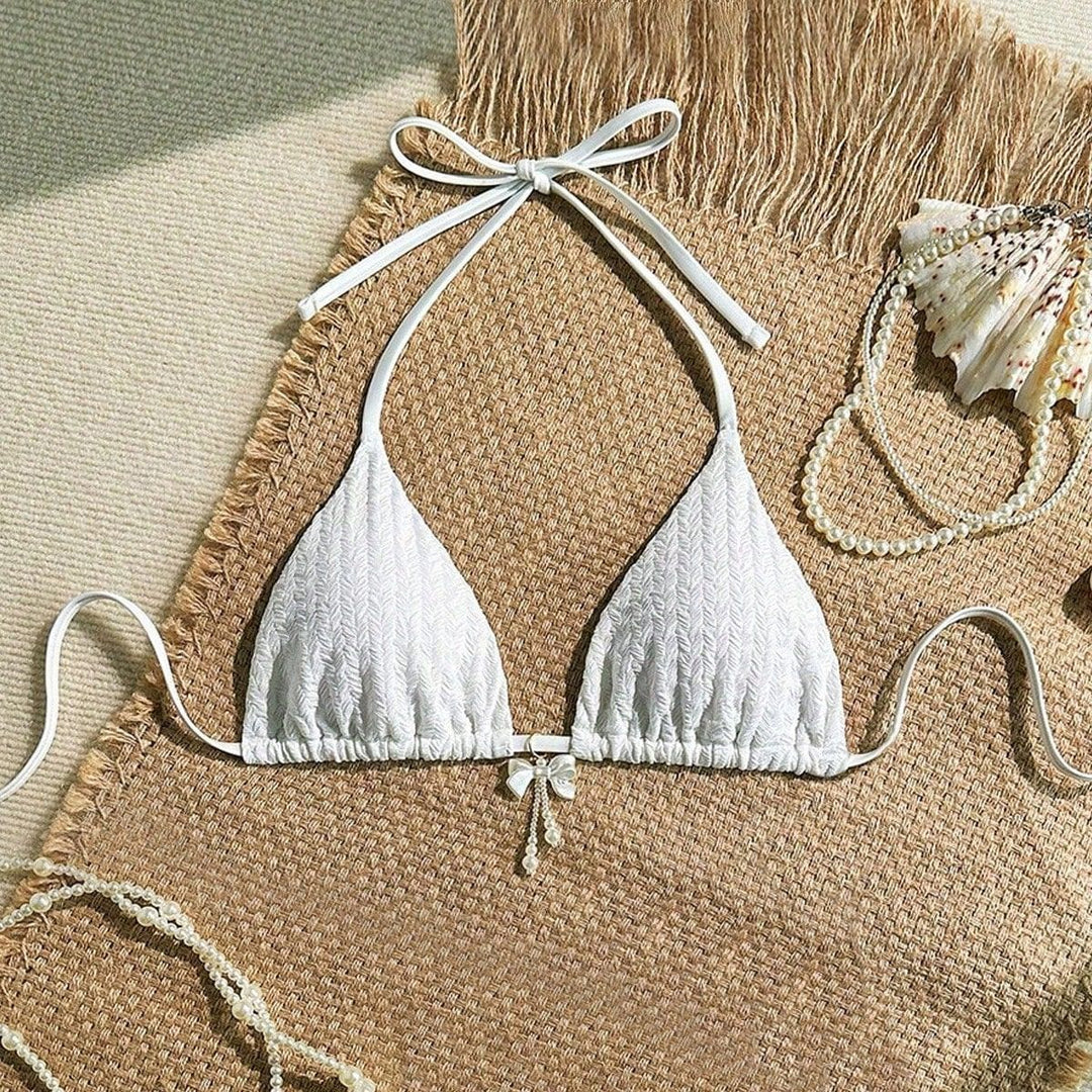 Damen Dreiecksbikini mit zarten Texturen Echo Archiv