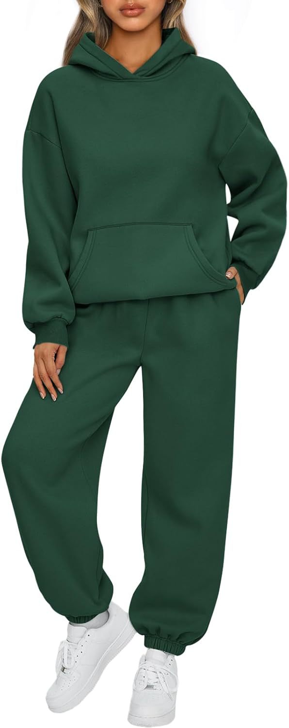 Damen gemütliches Oversize Hoodie und Jogginghose Set aus weicher Baumwollmischung – Auréline