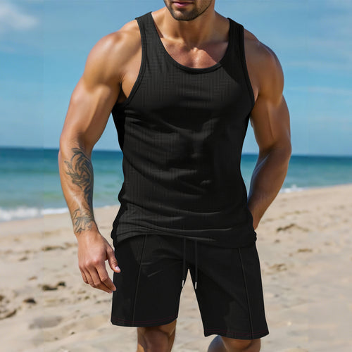 Herren Sportliches Freizeitshirt und Shorts Set Echoarchiv