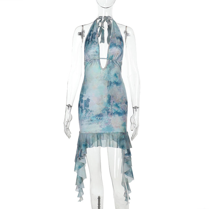 Damen Halterkleid mit asymmetrischem Saum Echo Archiv