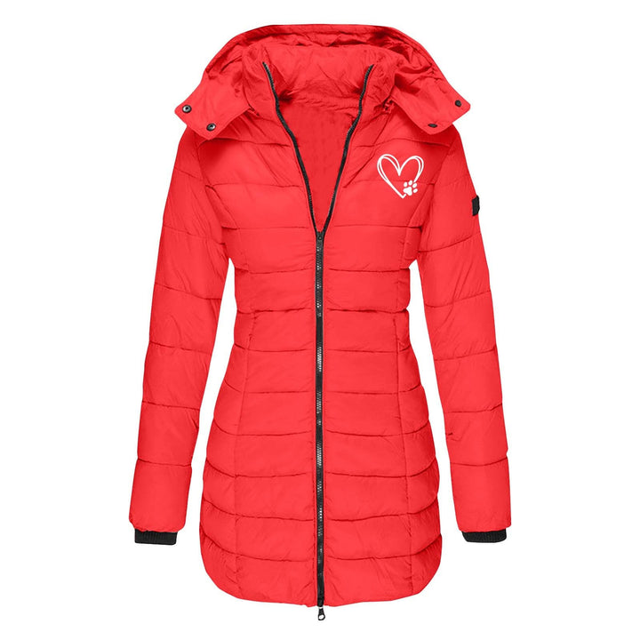Damen gesteppte Winterjacke mit abnehmbarer Kapuze – Avérine