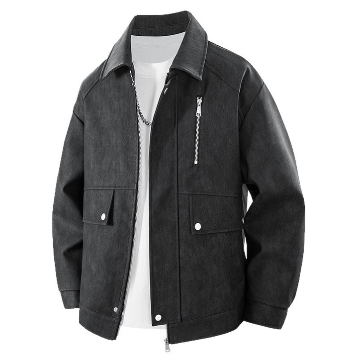 Herren modische Utility-Jacke mit praktischen Reißverschlusstaschen Echoarchiv