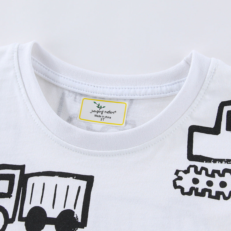 Jungen T-Shirt mit lustigem Baustellenmotiv Echo Archiv