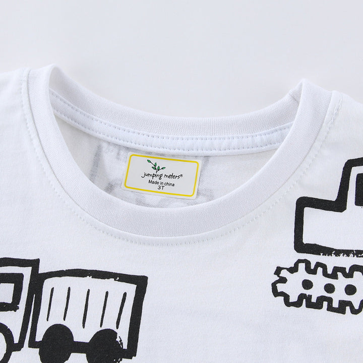 Jungen T-Shirt mit lustigem Baustellenmotiv Echo Archiv