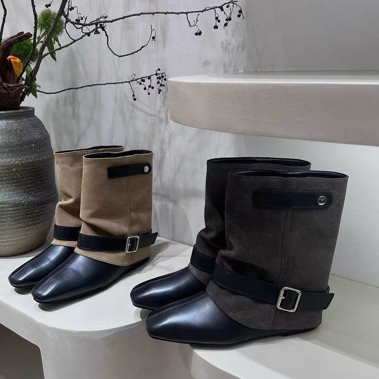 Damen Elegante Stiefeletten mit modischem Riemendesign Echo Archiv