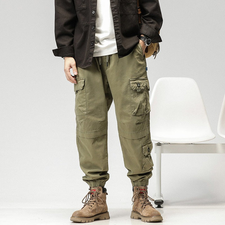 Herren Cargo-Joggerhose mit ergonomischen Kniepaneelen, Tunnelzugbund und elastischen Bündchen Echo Archiv