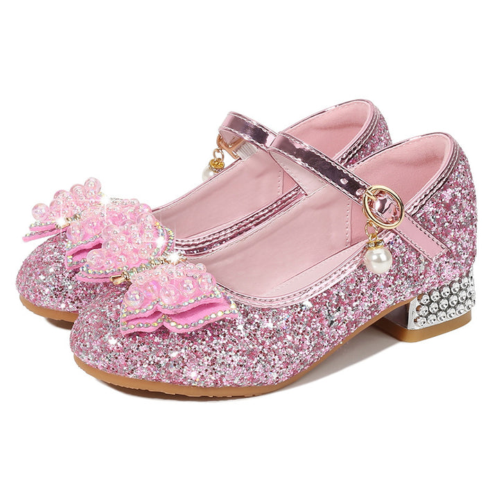 Mädchen Ballerina Schuhe mit Glitzer und schimmernden Applikationen Echo Archiv