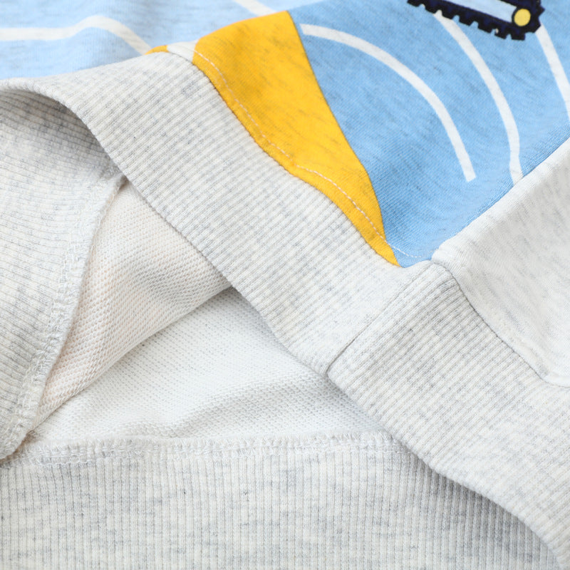 Jungen Sweatshirt mit aufregendem Baustellenfahrzeug-Motiv Echo Archiv
