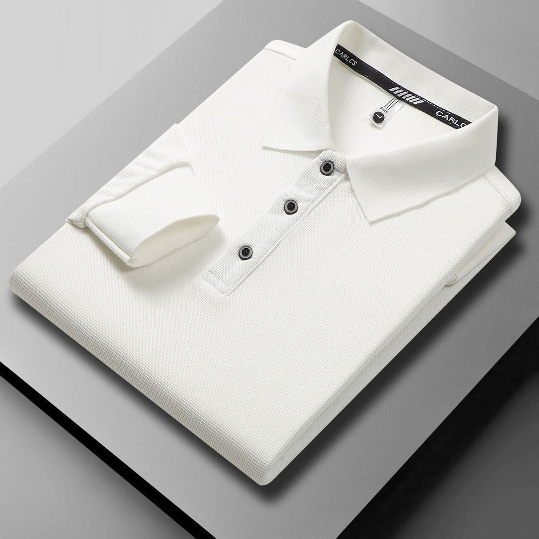 Herren atmungsaktives Piqué Poloshirt mit eleganter Knopfleiste Echoarchiv
