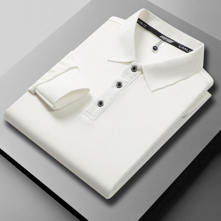 Herren atmungsaktives Piqué Poloshirt mit eleganter Knopfleiste Echoarchiv