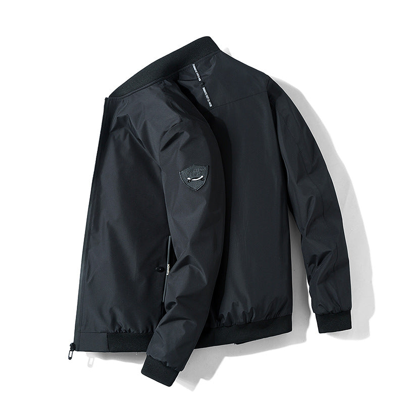 Herren Urbaner Microfaser-Bomber mit wasserabweisender Membran und verdecktem Frontzip Echo Archiv