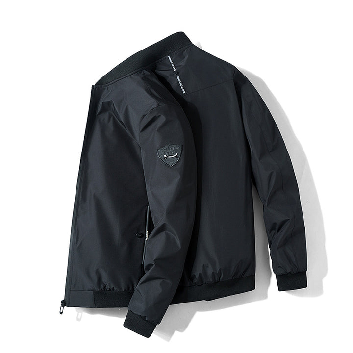 Herren Urbaner Microfaser-Bomber mit wasserabweisender Membran und verdecktem Frontzip Echo Archiv