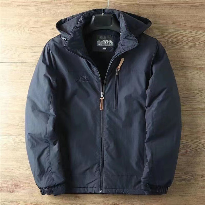 Herren nan isolierte Softshell-Fieldjacke mit abnehmbarer Kapuze und verdeckter Reißverschlusstasche Echo Archiv