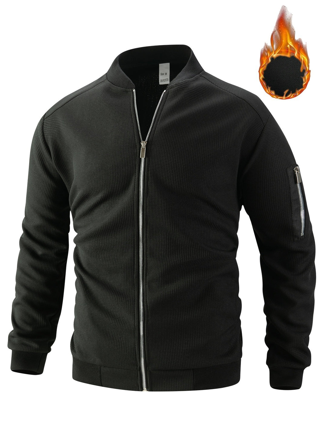 Herren sportliche Bomberjacke mit strukturiertem Material und praktischen Seitentaschen Echoarchiv