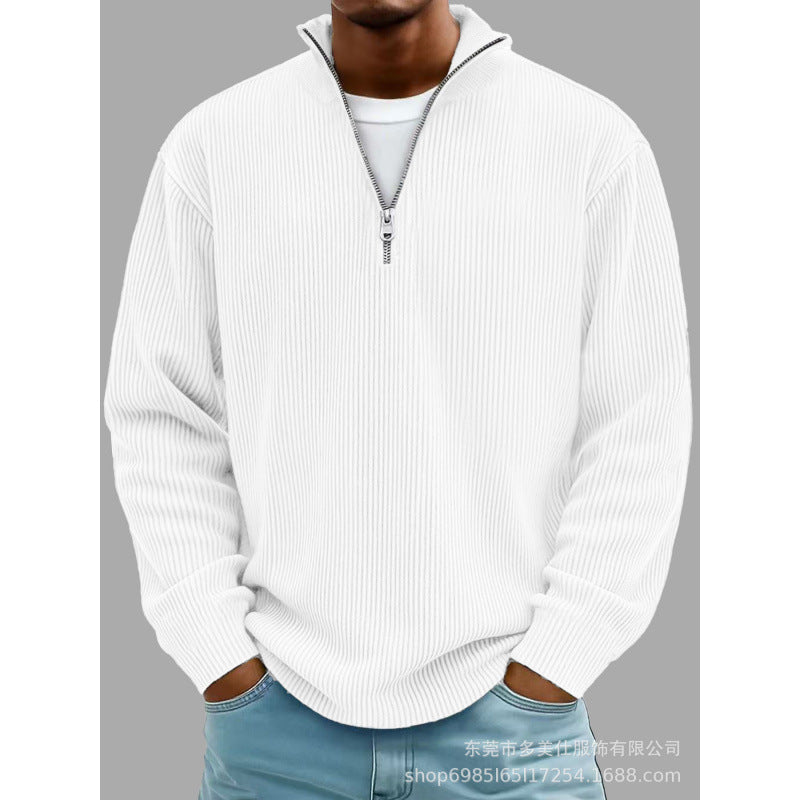 Herren Modischer Sweatpullover mit Reißverschluss Echoarchiv