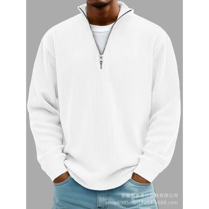 Herren Modischer Sweatpullover mit Reißverschluss Echoarchiv