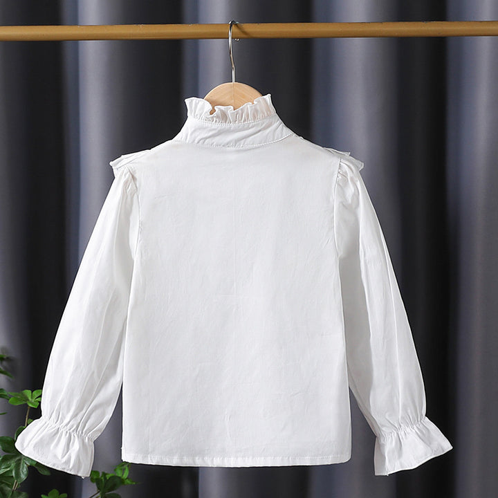 Mädchen verspielte Bluse mit Rüschendetails Echo Archiv
