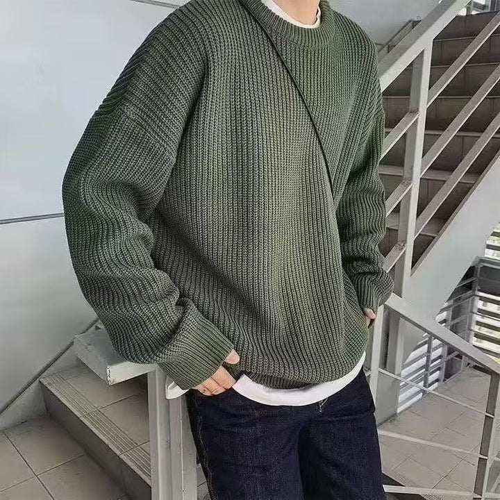 Damen Bequemer Oversized Strickpullover Echoarchiv