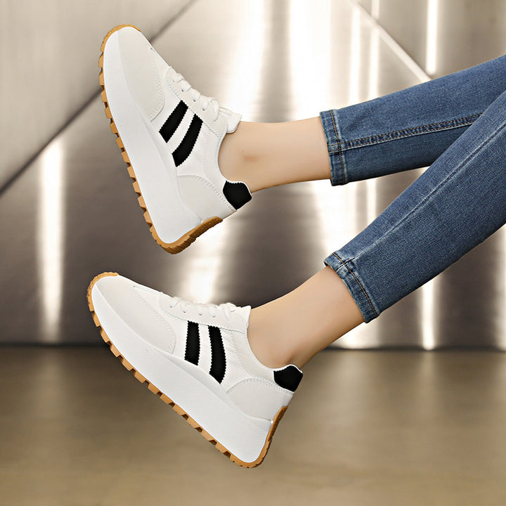 Damen nan Plateau-Chunky-Sneaker mit verstärkter Zehenkappe, profilierter Gummilaufsohle und stoßdämpfender EVA-Zwischensohle Echo Archiv