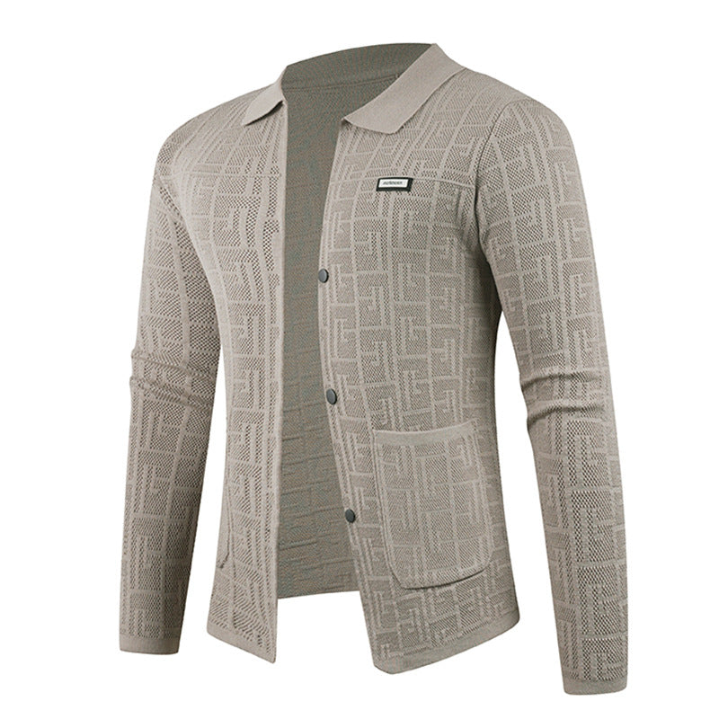 Herren modische Strickjacke mit einzigartigem Muster Echoarchiv