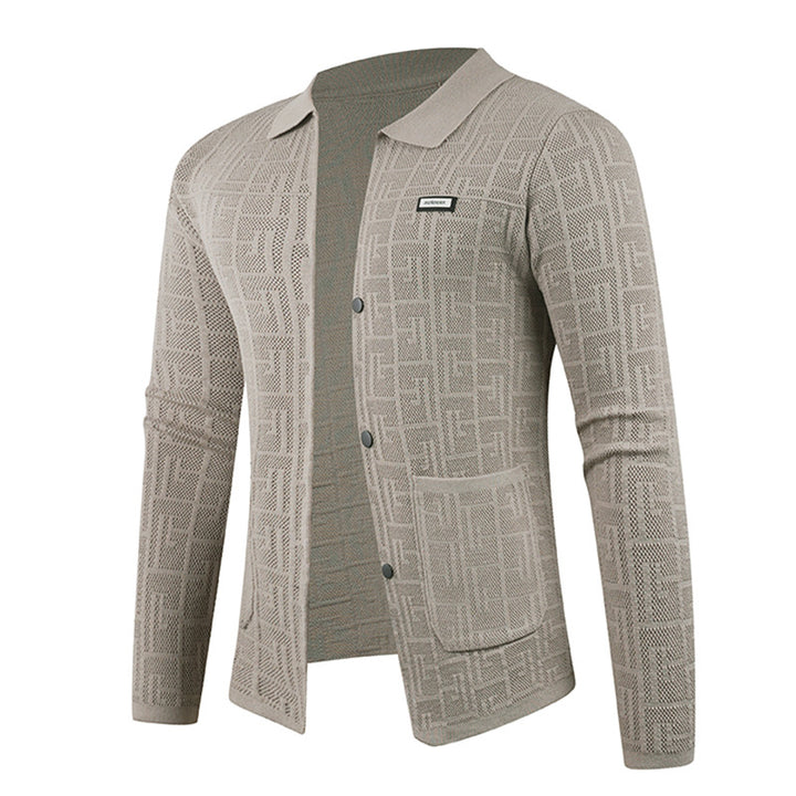 Herren modische Strickjacke mit einzigartigem Muster Echoarchiv