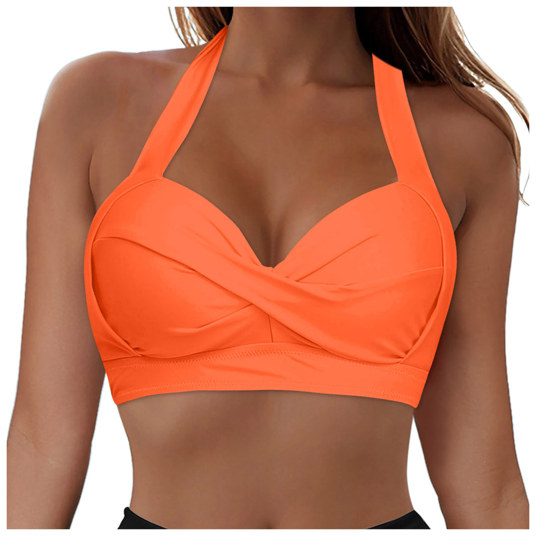 Damen Modisches Bikinioberteil mit Wickeldesign Echo Archiv