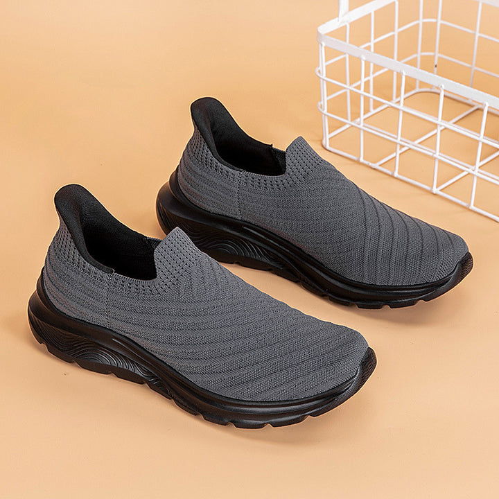 Damen nan elastische Strick-Slipper mit dämpfender Laufsohle Echo Archiv