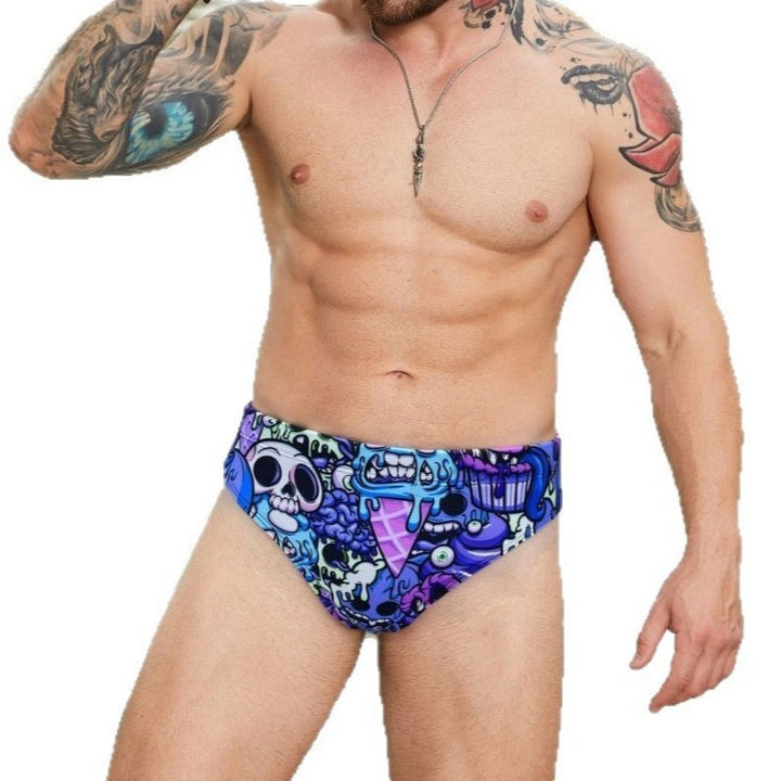 Herren Sportliche Badeshorts mit aufregendem Grafikdesign Echo Archiv
