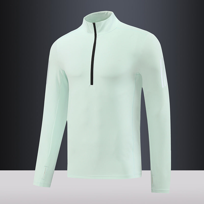 Herren Funktions-Thermo-Langarmshirt mit kurzem Reißverschluss Echoarchiv