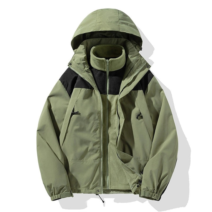 Herren Zweiteiliges Softshell-Set mit abnehmbarem Fleece‑Innenlayer und verstellbarer Kapuze Echo Archiv