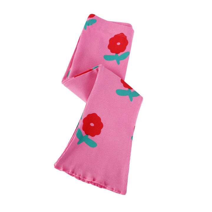 Mädchen Schlagleggings mit fröhlichem Blumenmuster Echo Archiv