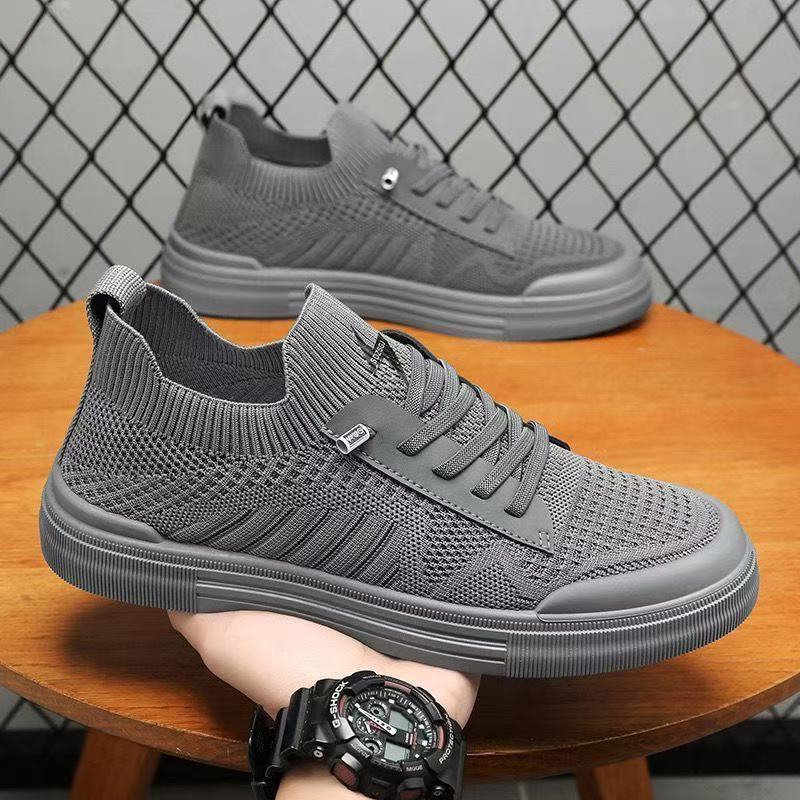 Herren Leichter gestrickter Low-Top-Sneaker mit sockenhaftem Schaft und elastischem Einstieg Echoarhiv – Norré