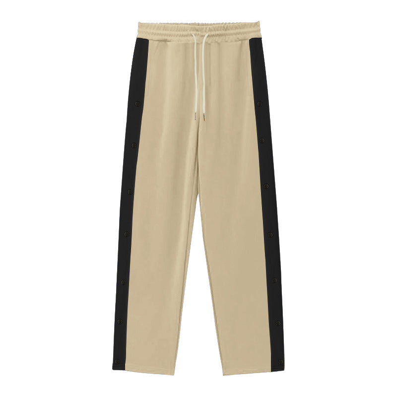 Herren Sportliche Jogginghose mit Druckknopfdetails Echoarchiv