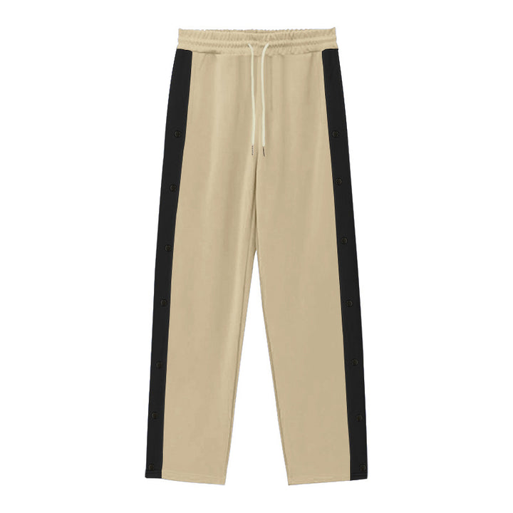 Herren Sportliche Jogginghose mit Druckknopfdetails Echoarchiv