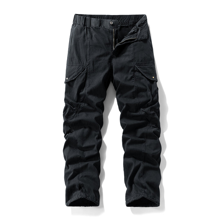 Herren Cargo-Hose im Utility-Look mit elastischem Bund und Knieabnähern Echo Archiv