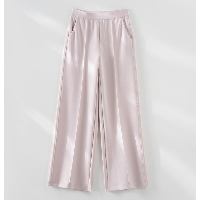 Damen Weite Palazzo-Hose aus Ponte-Jersey mit elastischem Komfortbund und Bügelfalte Echoarchiv