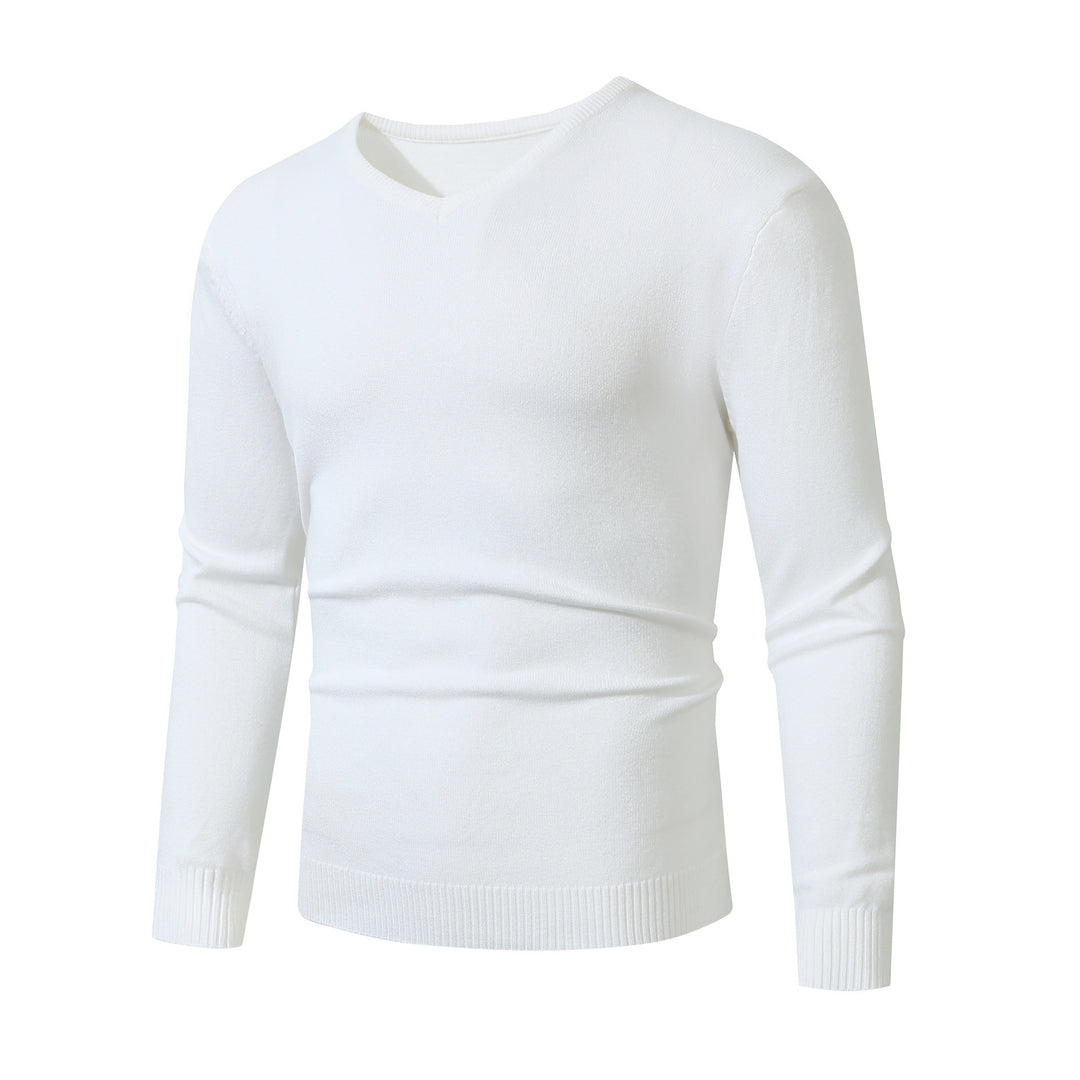 Herren eleganter V-Ausschnitt Pullover Echoarchiv