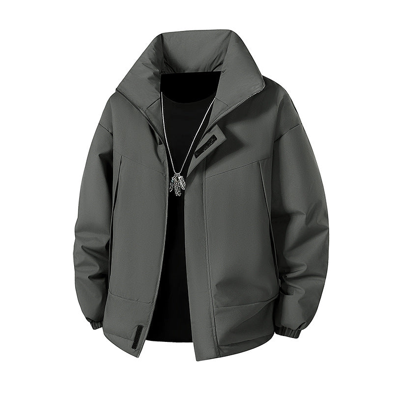 Herren Modische Übergangsjacke mit hohen Kragen Echoarchiv