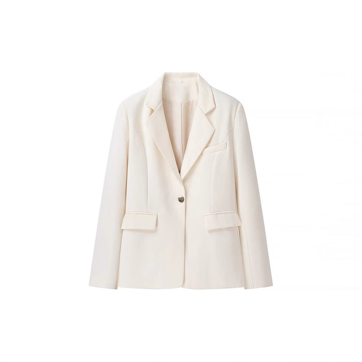 Damen Bouclé-Zweiteiler mit tailliertem Longblazer, Korsagen-Croptop und hochgeschnittener Shorts Echo Archiv