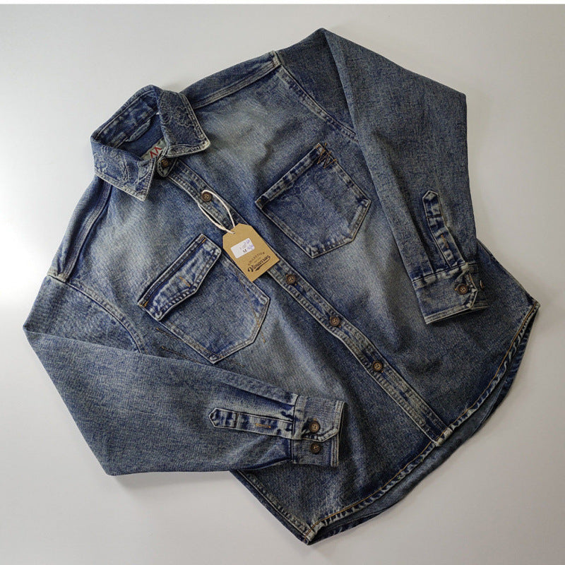 Herren Klassische Denim-Hemdjacke Echo Archiv