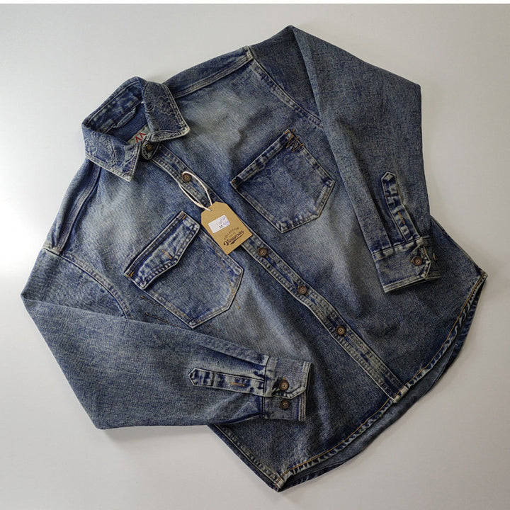 Herren Klassische Denim-Hemdjacke Echo Archiv