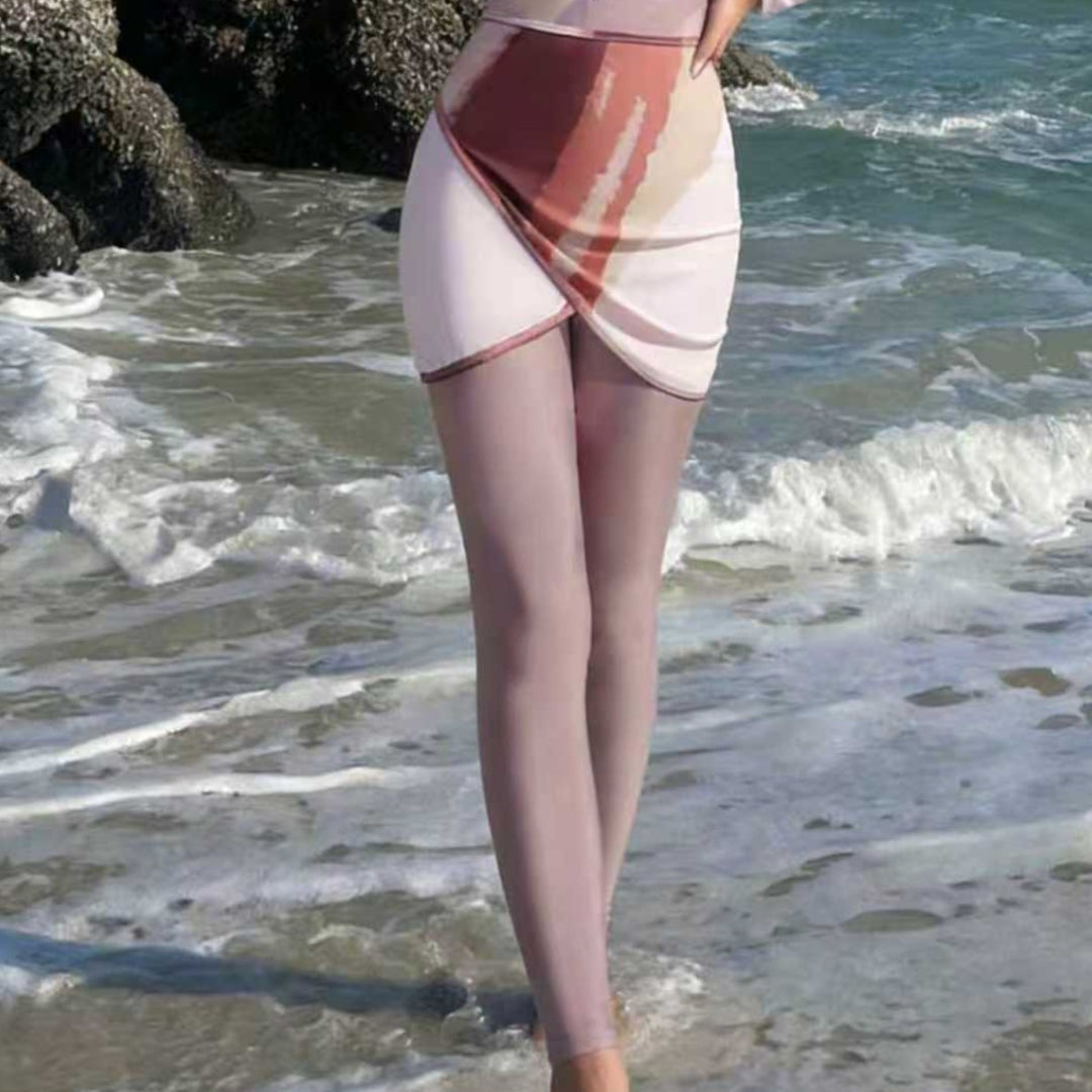 Damen Modischer Surfanzug mit Zip und elegantem Rock Echo Archiv