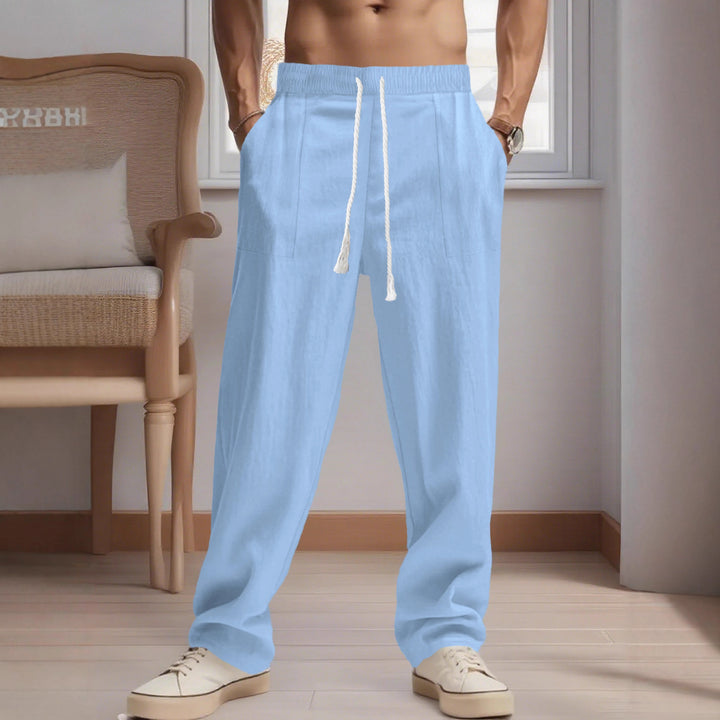 Herren lässige Stoffhose mit elastischem Bund und praktischen Seitentaschen Echoarchiv