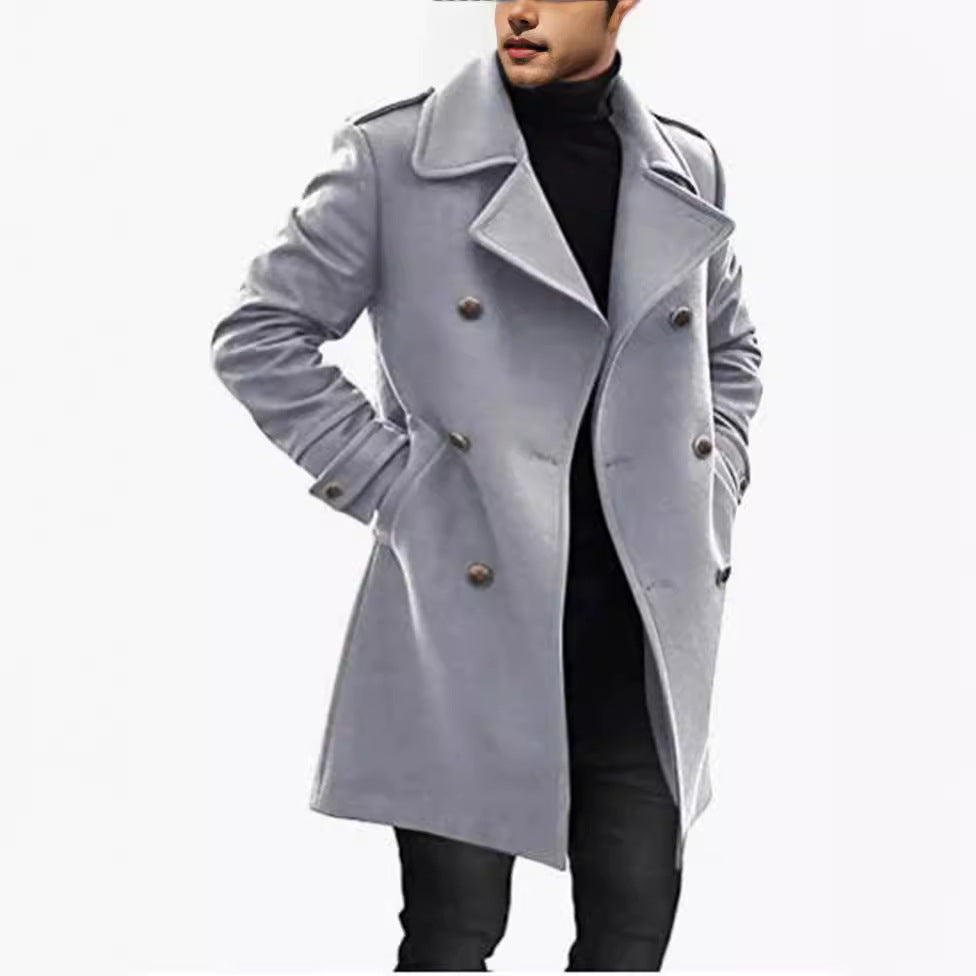 Herren eleganter und leichter Frühlingstrenchcoat Echoarchiv