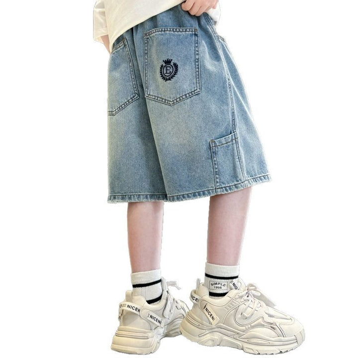 Unisex stylische Denim-Shorts mit großen Taschen Echo Archiv