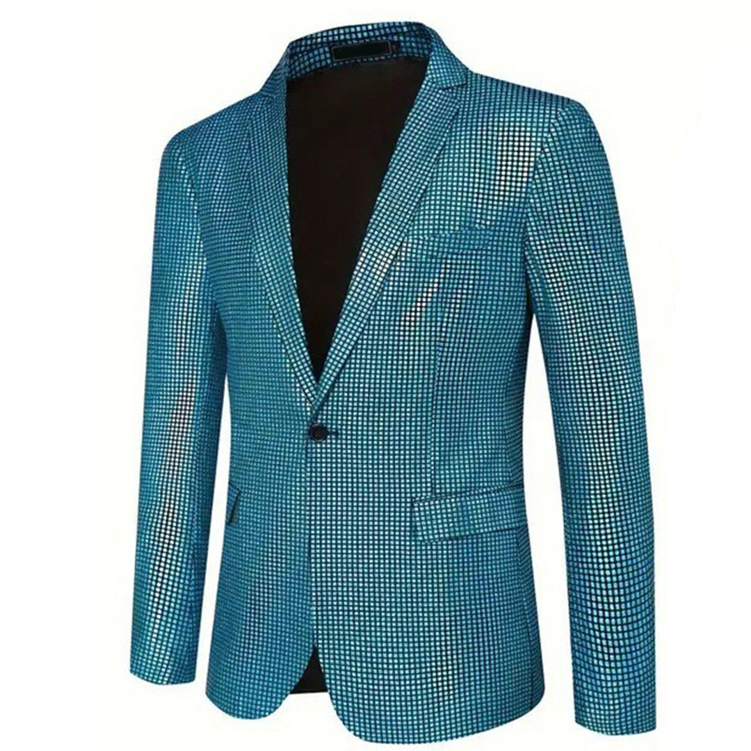 Herren glamouröser Paillettenblazer im eleganten Design Echoarchiv