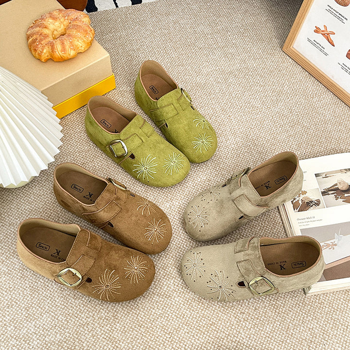 Damen Elegante und bequeme Clogs aus hochwertigem Wildleder Echo Archiv