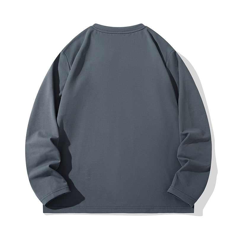 Unisex Oversize Langarm‑Sweatshirt mit Brustreißverschlusstasche und Rundhalsausschnitt Echoarchiv