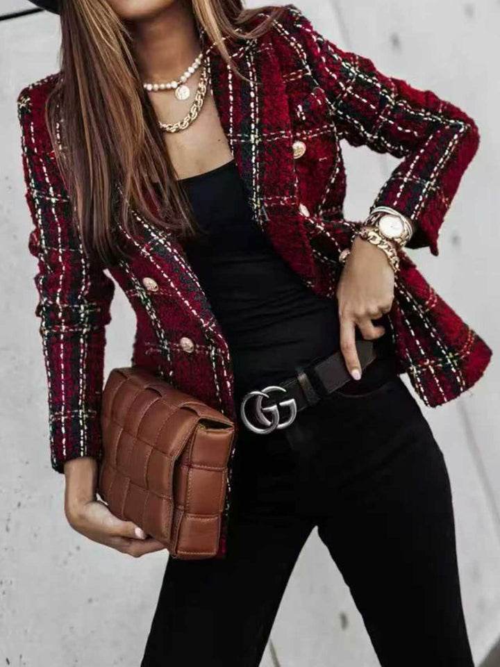 Damen Eleganter Strukturierter Blazer Echo Archiv