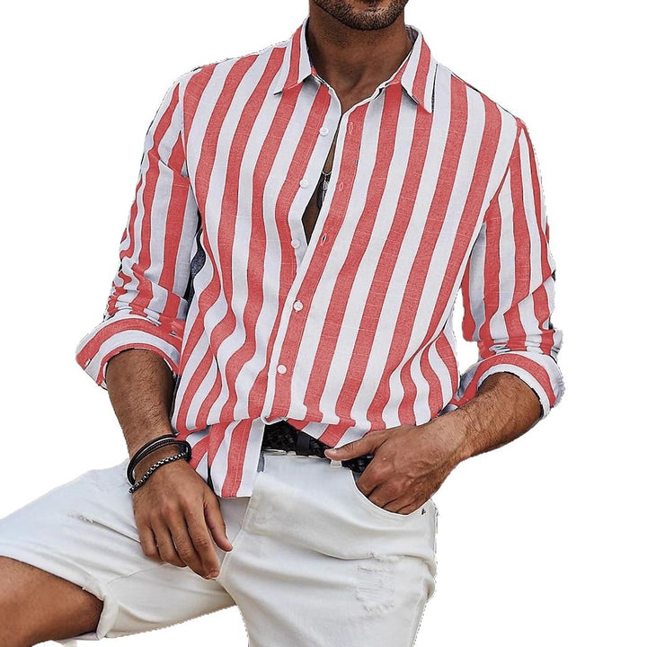 Herren Hemd mit gestreiftem Design Echoarchiv
